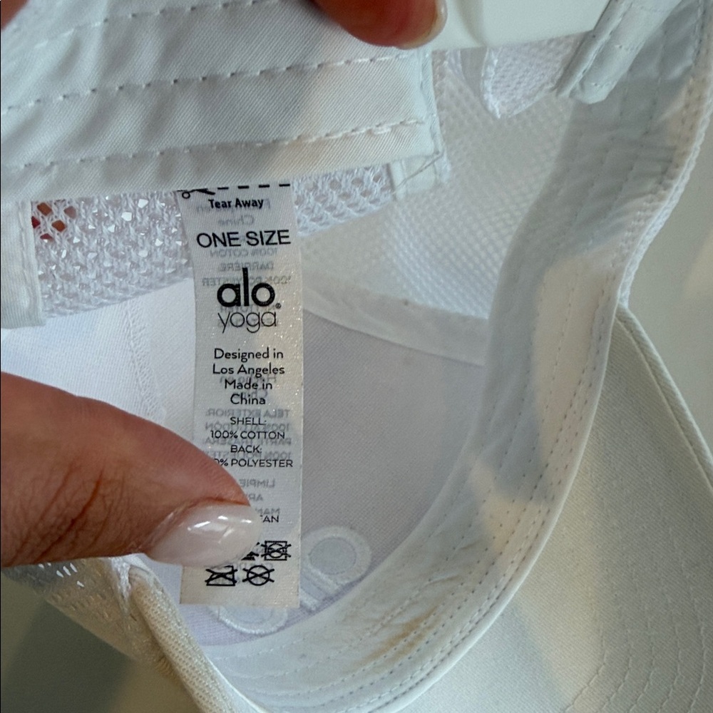 Alo White Mesh-Back Baseball Cap - Picture 5 of 6